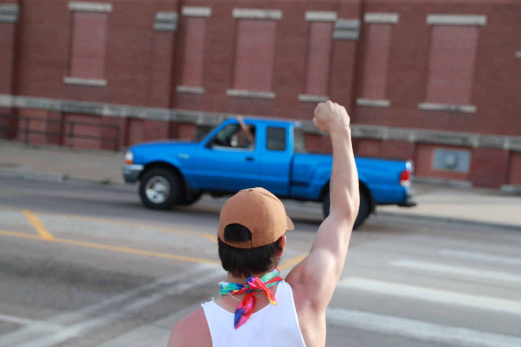 Tuesday night protests in Grand Island